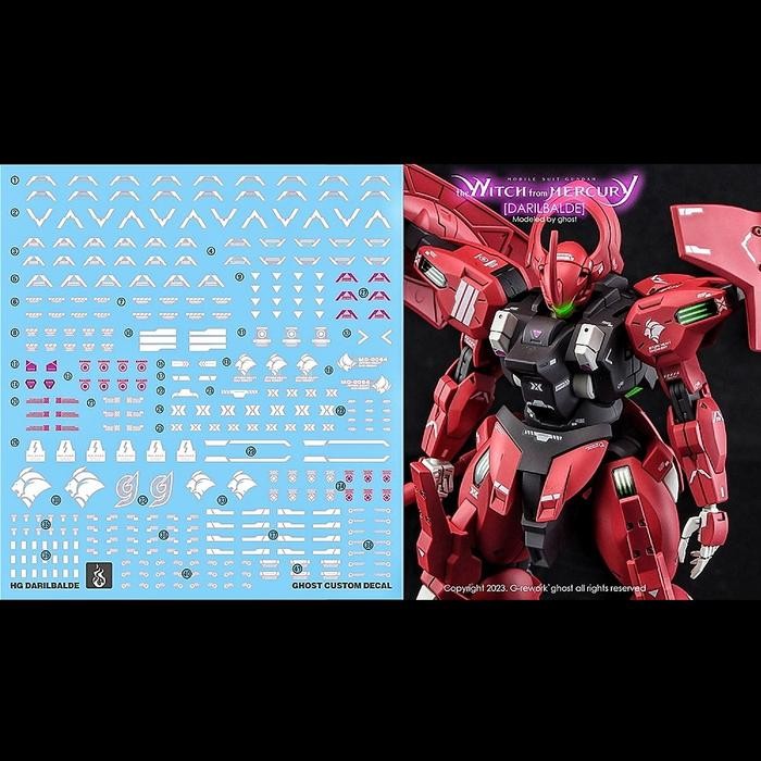 HG DARILBALDE WATER DECAL GHOST CUSTOM DECAL