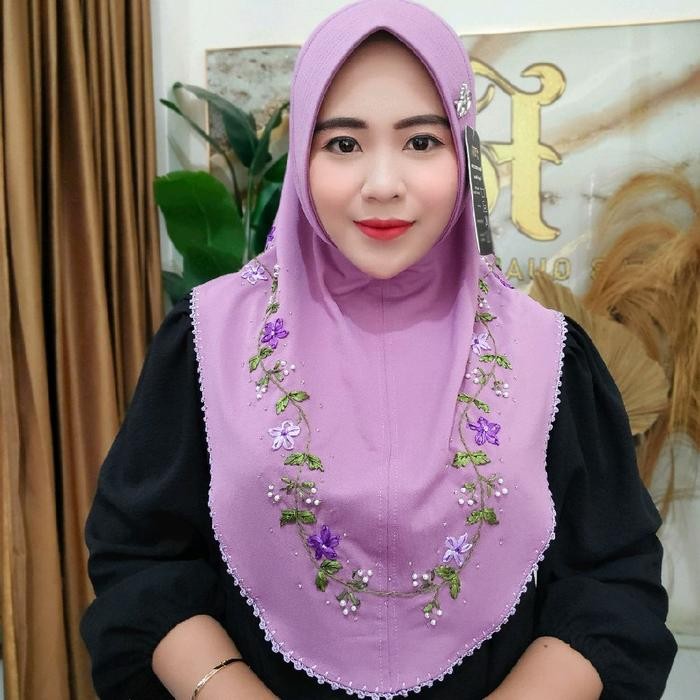 KirimCpT- Hijab Fo Namira Sulam Cantik