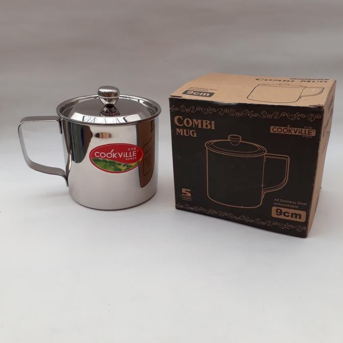 Mug Stainless Steel Cook Ville Korea 9 Cm