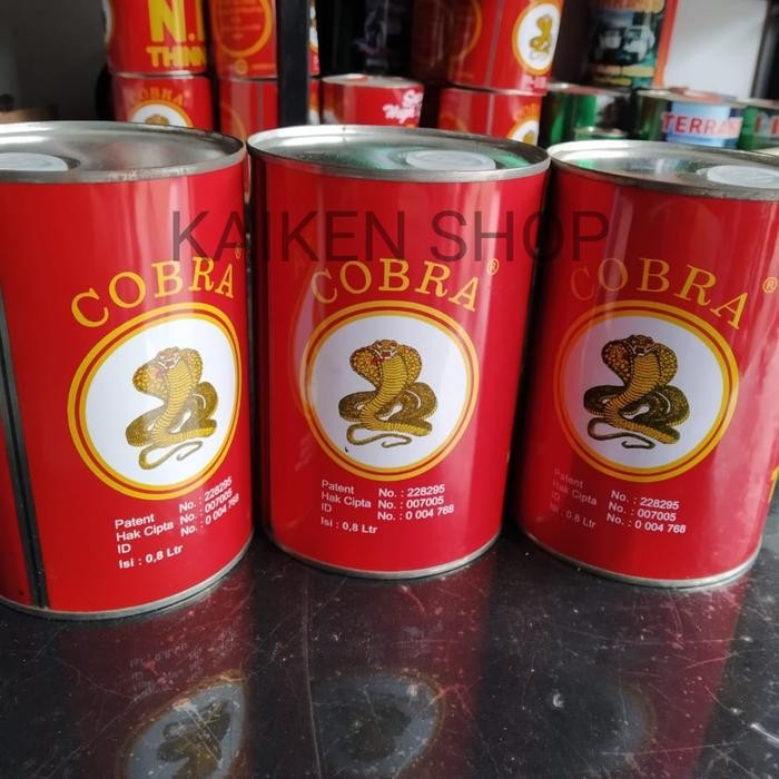 Thinner Cobra Merah liter / tiner kaleng - pengencer cat minyak