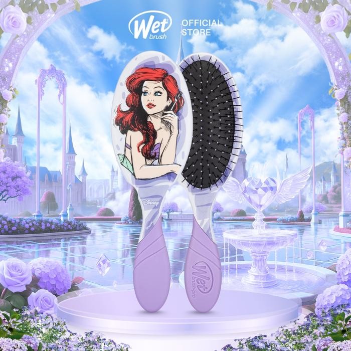 The Wet Brush Pro Stylized Princess Ariel - Sisir Anti Kusut Mengurangi Rontok