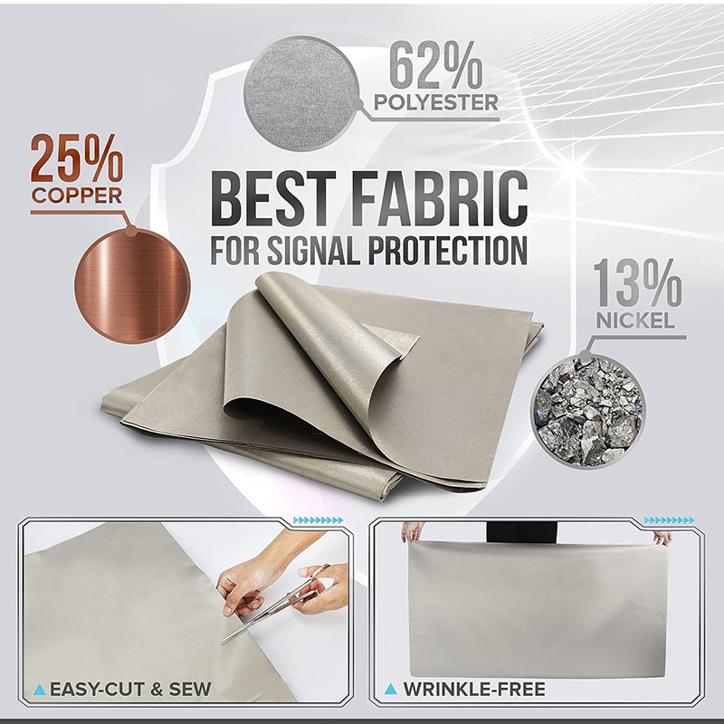 Faraday Fabric Radiation Protection WiFi Blockers for Home Anti-Radiation Blanket Fabric Emf/Rf/RFID