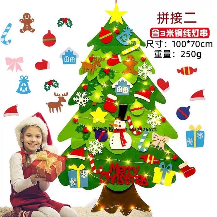 Diy pohon natal/ diy christmas tree/ aktivitas anak bikin pohon natal/ diy pohon natal anak