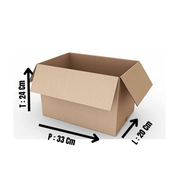 5PCS KARDUS PACKING DENGAN UK 33 X 20 X 24 CM