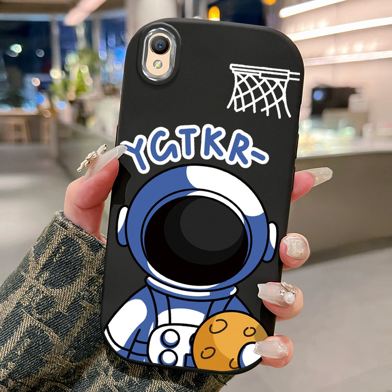 Casing Hp Untuk OPPO A37 A37F Case Casing pola Astronot Kesing HP Cesing bulat gemuk Kasing Silikon 