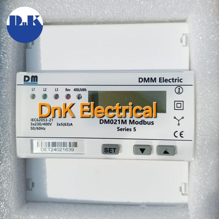 Kwh Meter 3 Phase Digital Direct Modbus Merk Dm021M