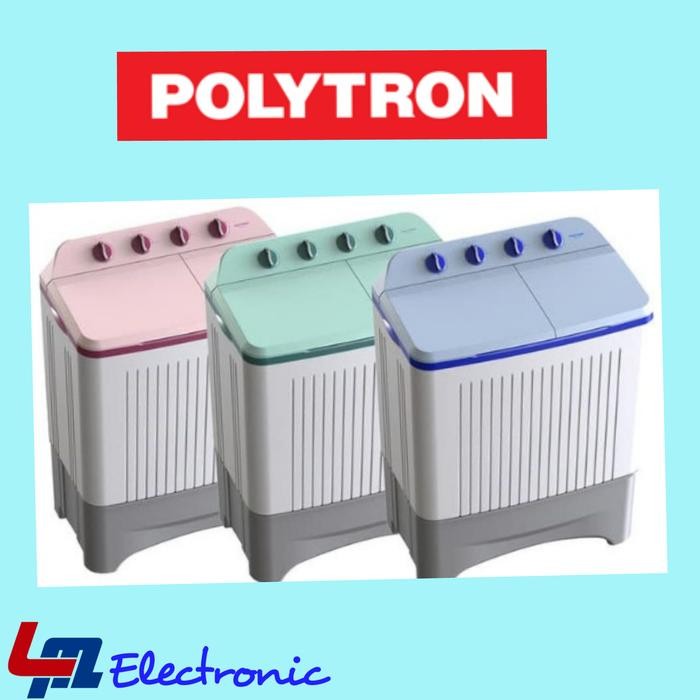 POLYTRON Mesin Cuci 9kg 2 tabung PWM 9366