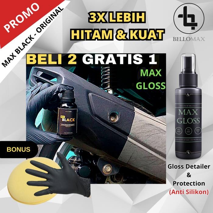 Penghitam Dasboard Plastik Body Motor Matic Permanen Semir Motor Bumper Mobil