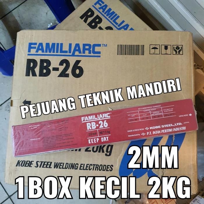 KAWAT LAS KOBE RB26 2MM / KAWAT LAS BESI KOBE RB26 2 MM AWS 6013 2MM