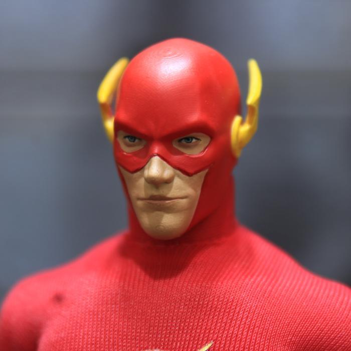 HOT SALE 1/12 DC FLASH BARRY ALLEN HEAD WALLY WEST SCULPT HS MEZCO MULTIVERSE TERMURAH