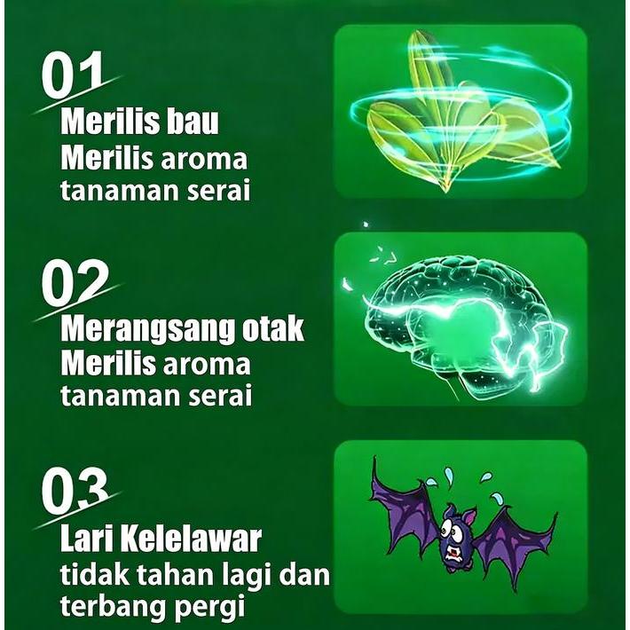 NEW Usir semua kelelawar dengan mudah. Pengusir kelelawar, penangkal kelelawar, obat kelelawar.
