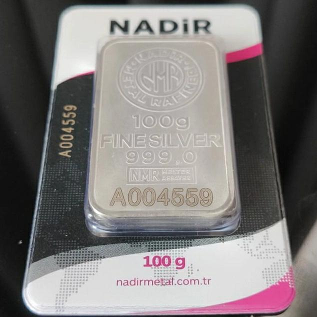 Perak Batangan Nadir - Silver Nadir Turki 100 gram