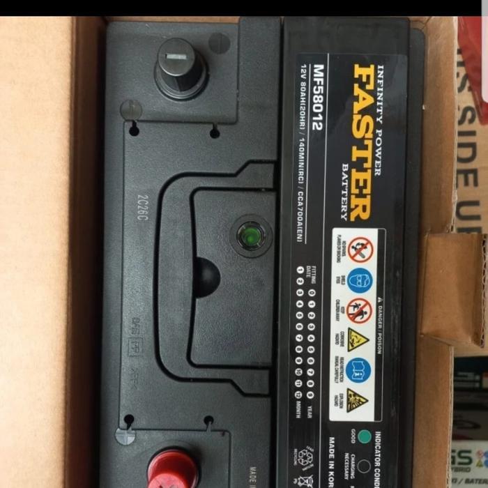Aki 58024 / 58012 12v 80ah Faster Made in Korea