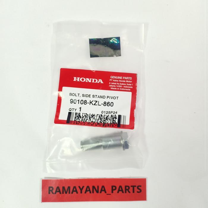 BAUT BOLT SIDE STAND PIVOT PCX SCOOPY FI ESP VARIO 125 FI ESP 90108KZL860 OK.