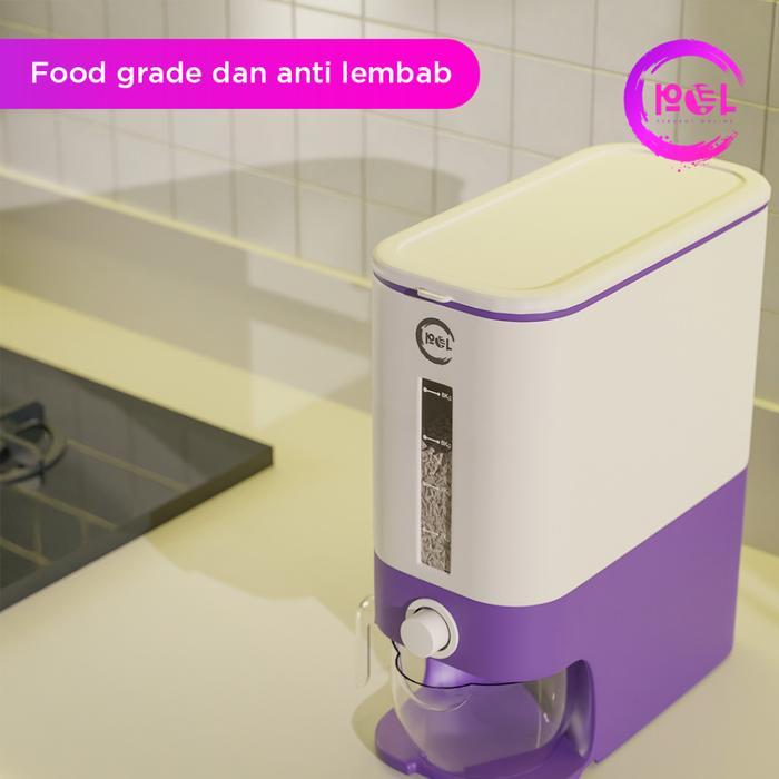 Promo Dispenser Beras Otomatis / Tempat Penyimpanan Beras Otomatis Terlaris
