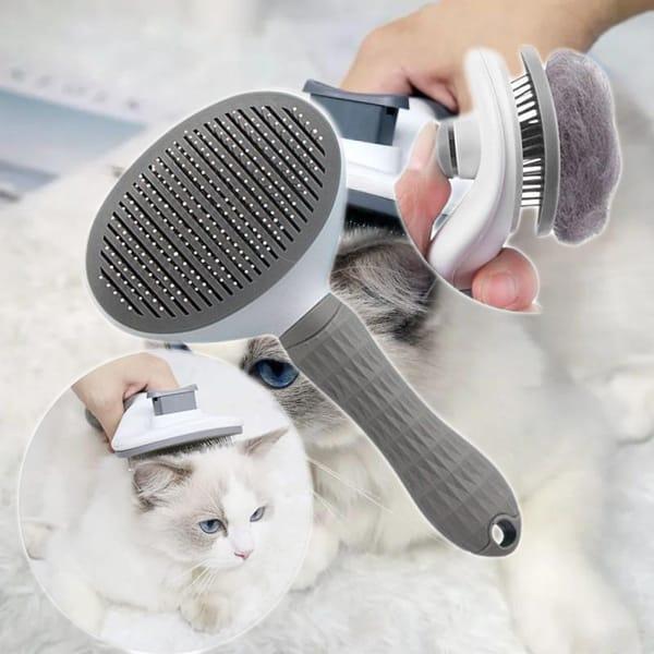 PET SLICKER BRUSH PAKEWAY T10 SELF CLEANING SLICKER BRUSH DOG CAT