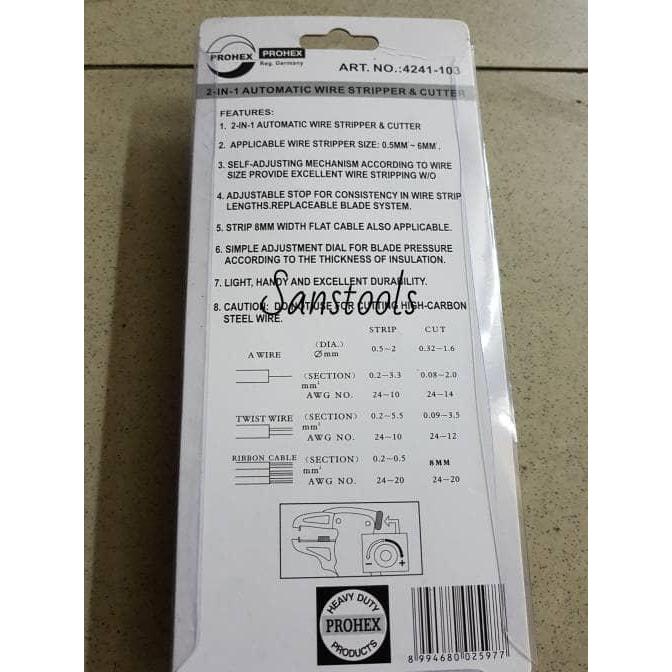 NEW tang kupas kabel Prohex Germany / cable wire stripper pengupas tajam