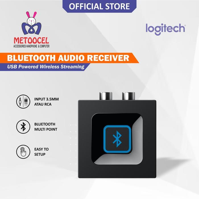 Logitech Bluetooth Audio Receiver - Konektor Jack Stereo 3.5Mm Untuk Speaker & Sound System,