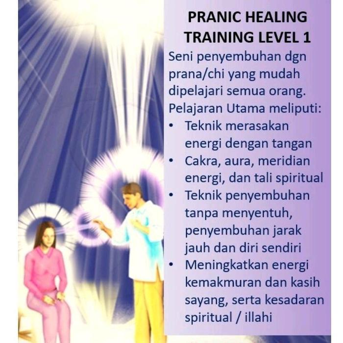 Premium Pranic Healing Level 1 + Buku, Training Pranic Healing Gmcks, Sertifikat Internasional,