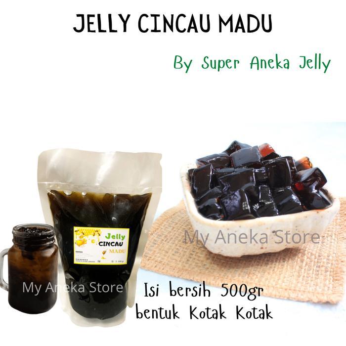 Jelly cincau madu by super aneka jelly /minuman/cincau 500gr