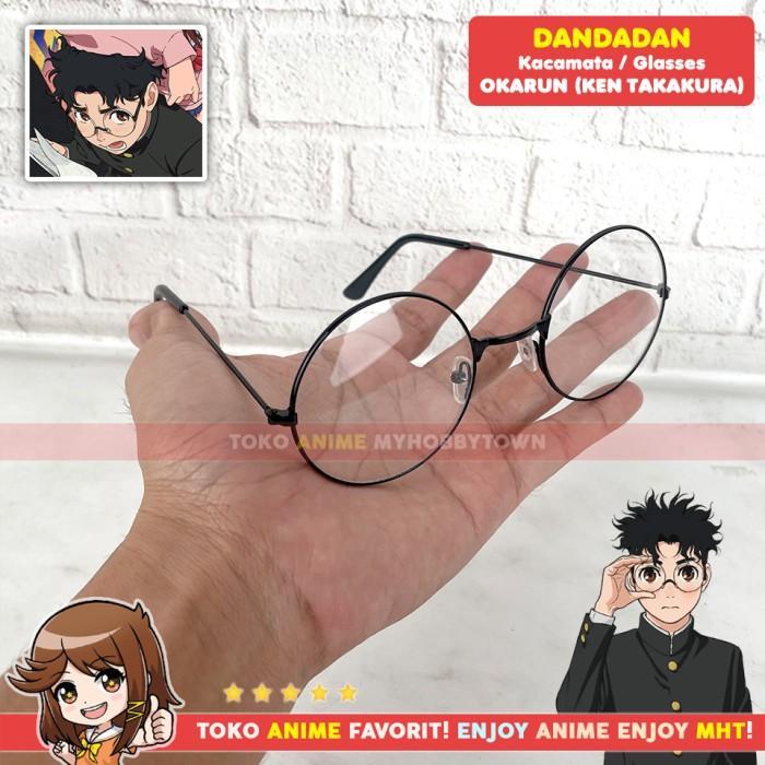 Kacamata Okarun Ken Takakura Anime Dandadan Kostum Cosplay Nobita Doraemon Glasses