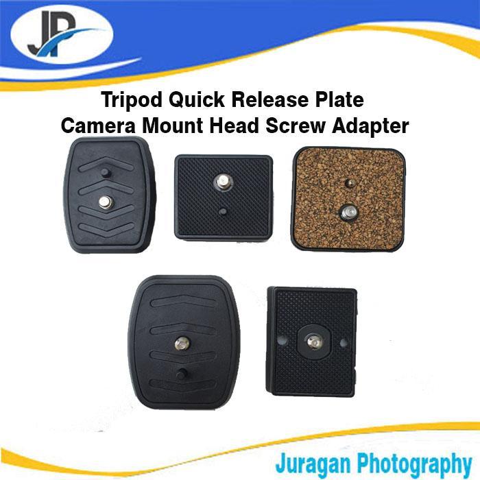 TERLARISS JURAGAN PHOTOGRAPHY TRIPOD QUICK RELEASE PLATE KEPALA TRIPOD UNIVERSAL