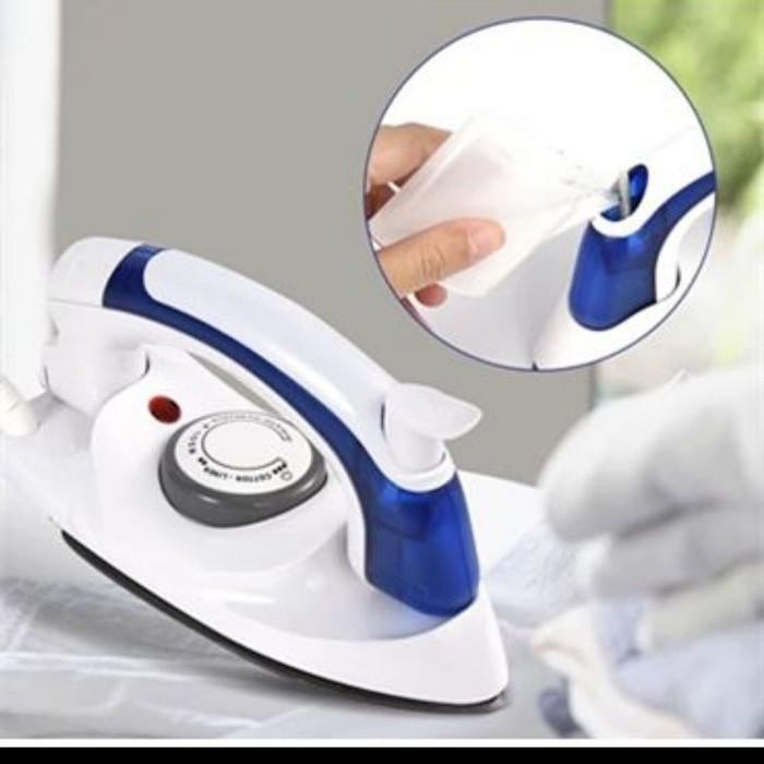 Setrika Lipat Steam Setrika Traveling Uap Mini Lipat Travel