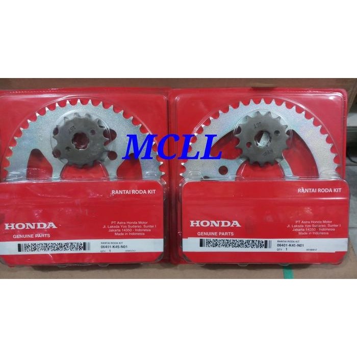 Gear Set Cbr 150R Ori Ahm 06401-K45-N01