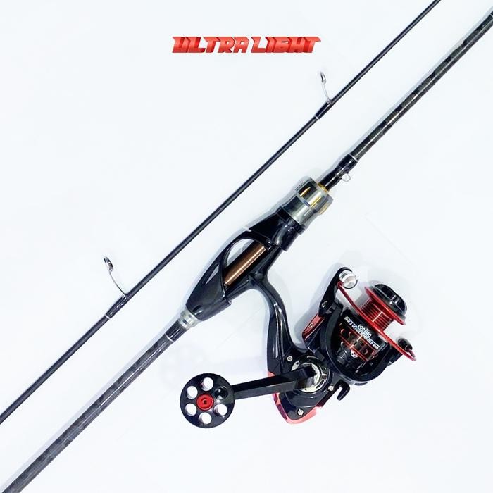 Maguro Fishiing - Pusat Alat Pancing - 1 Set Joran Pancing Lure Golden Spinning Action Light Joran