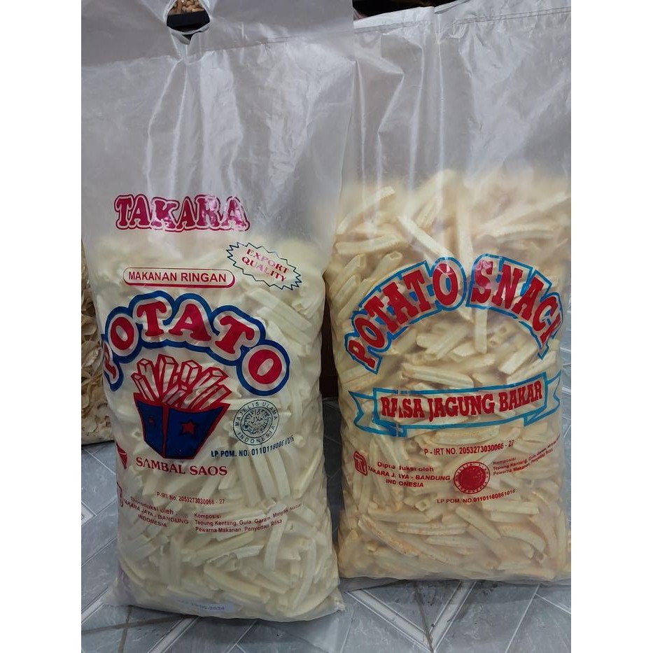 

POTATO SNACK ORIGINL DAN JAGUNG BAKAR 1 BALL 1,5KG