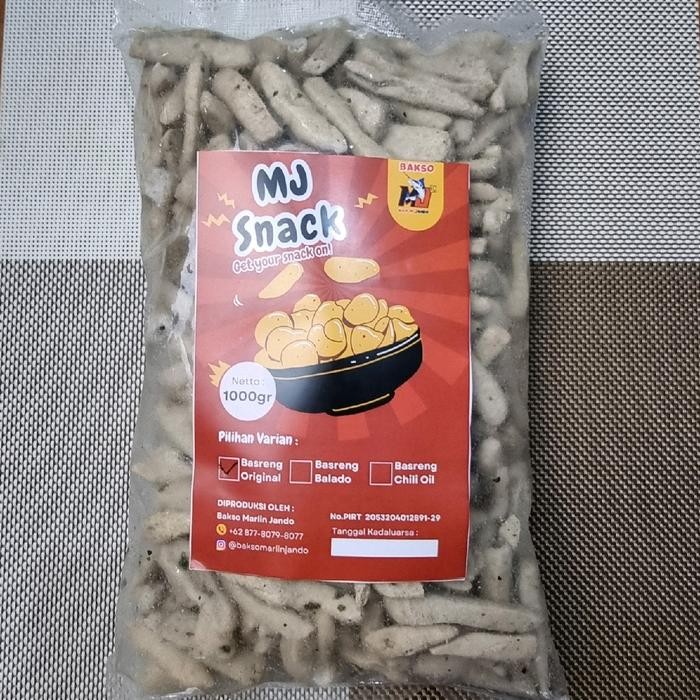 

BASRENG ORIGINAL MJ SNACK 1KG CEMILAN INSTAN FOOD GORENG ASIN FOOD GORENG