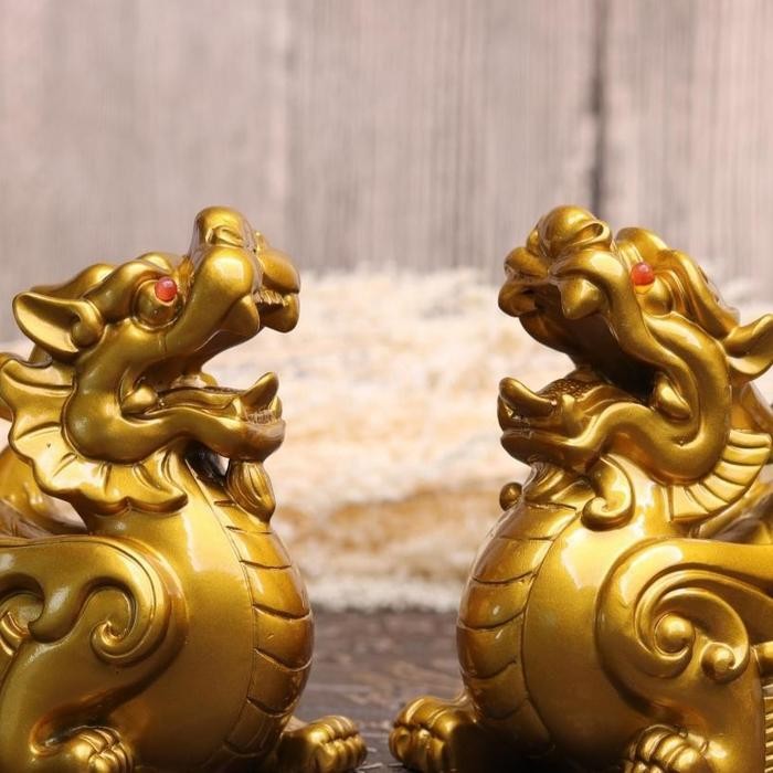PIXIU Pajangan Fengshui Pixiu Putih Pajangan Pixiu Hijau Pajangan