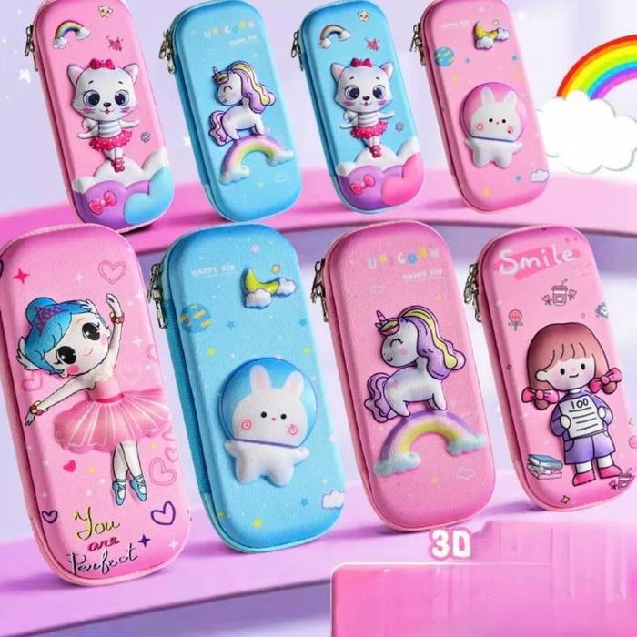 

Tempat Pensil Anak Motif 3D Kotak Pensil Anak Motif Kartun Bahan EVA