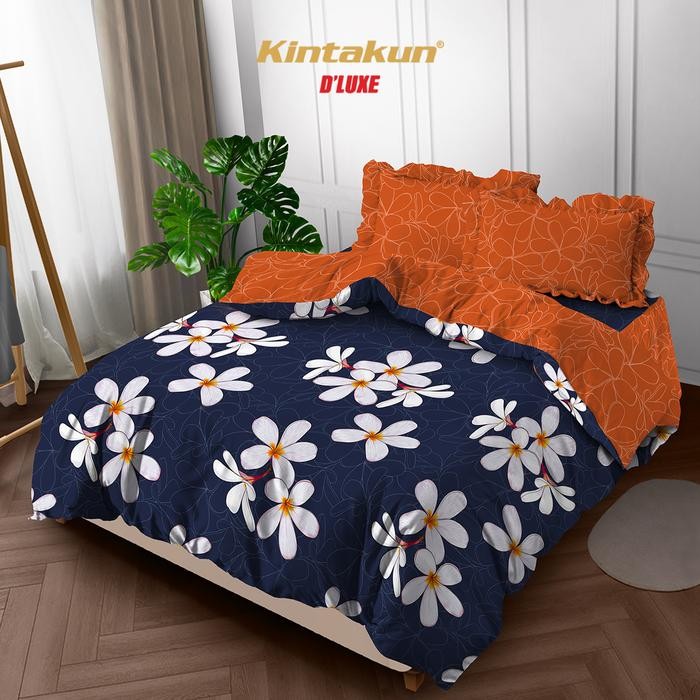 Kintakun D'LUXE Bedcover satu set Rumbai 160x200 / 180x200 Queen King Aesthetic Sarung Bantal Guling