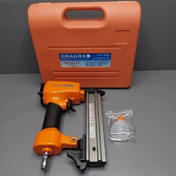 Mesin Staples Angin Tembak Paku Air Nailer Lurus F30 Orange Murah