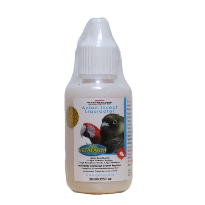 Vetafarm Avian Insect Liquidator 30ml (CONCENTRATE) Obat Kutu Burung