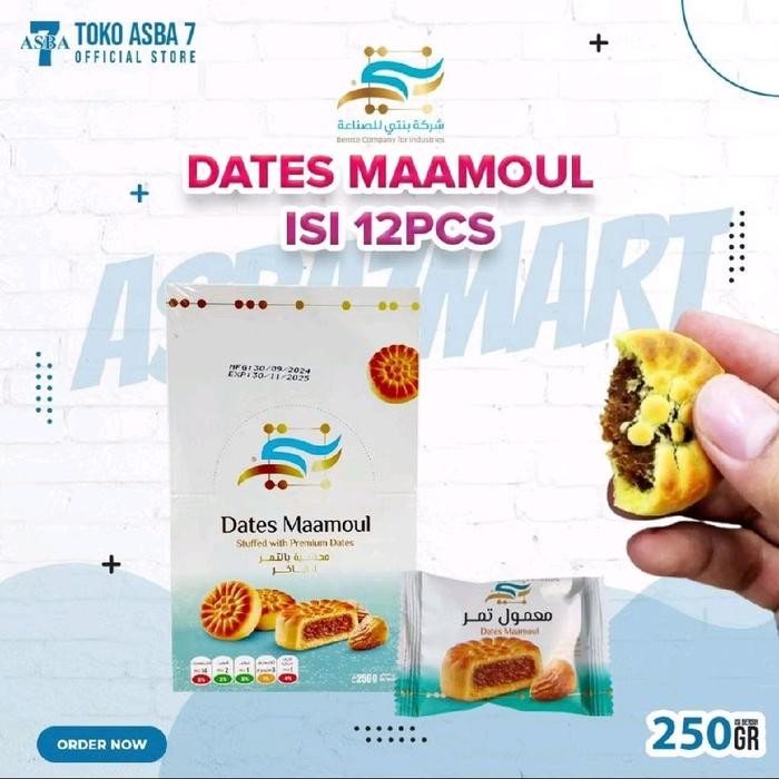 

TERLARIS Dates Maamoul Biskuit Kurma 250gr Asli Arab Cookies Food Makanan Snack Khas Arab Nastar,