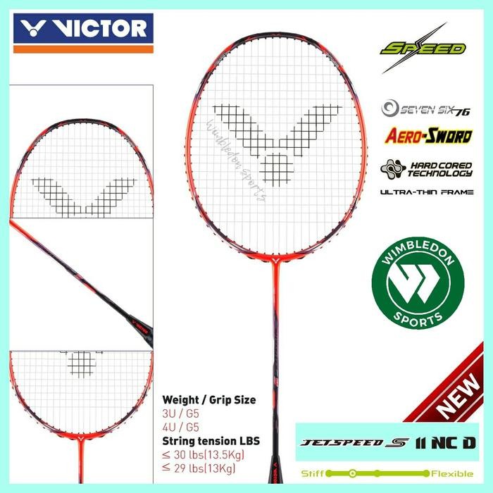 Raket VICTOR JETSPEED S 11 NC D / Raket Victor JS 11 NC D/ JS11 RED