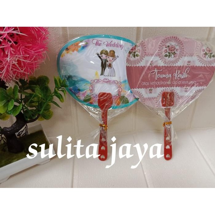 Pilihan- Souvenir Pernikahan Kipas - Souvenir Pernikahan Kipas Weding Kemas Plastik 50 Pcs Dan