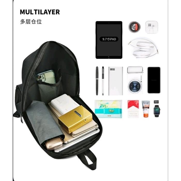 

CTX99 - Tas Selempang Pria Premium Ransel Bahu Dada Tahan Air/ Tas Selempang 14 inci Anti Maling