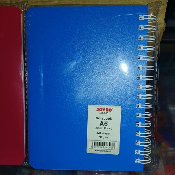 

New Buku Notebook Spiral A6 isi 60 lembar