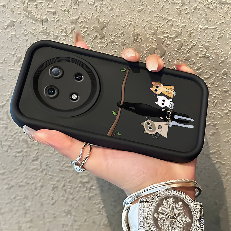 Casing Hp Untuk Untuk Itel Rs 4 P55 5G P65 A70 A80 S23 Case Kucing Softcase Silikon Kesing Rasakan m