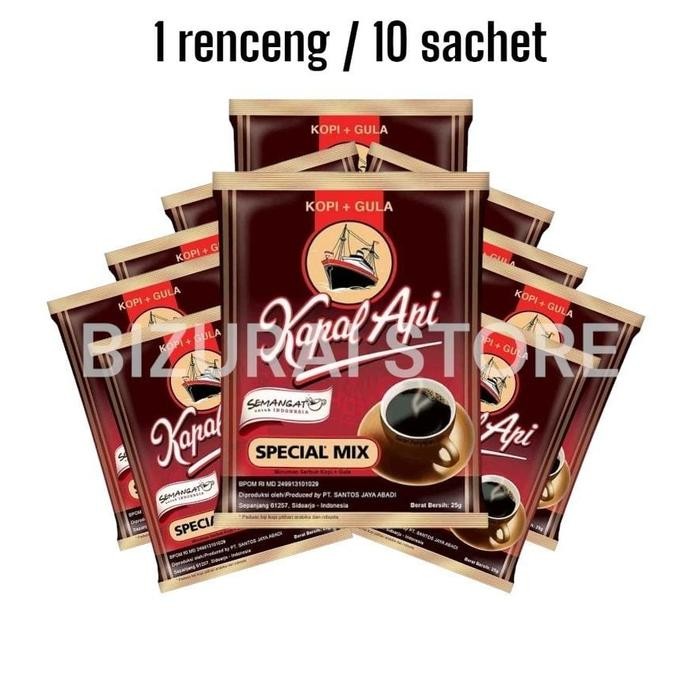

New KOPI KAPAL API SPECIAL MIX 25 GRAM / KOPI HITAM + GULA Coffee Robusta