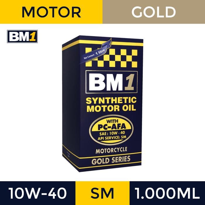 Pilihan- Oli Motor 4T Bm1 Gold Series 10W-40 Sm (1L)