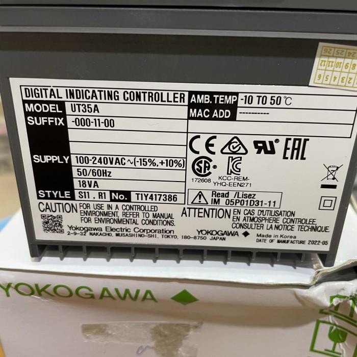 YOKOGAWA UT35A CONTROLLER UT35-000-11-00