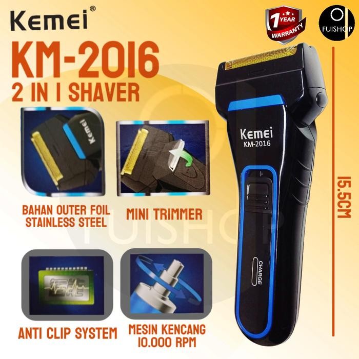 Wahl Kemeie - Km-2016 Shaver Alat Cukur Kumis Jenggot Elektrik Multifungsi Pencukur Mesin