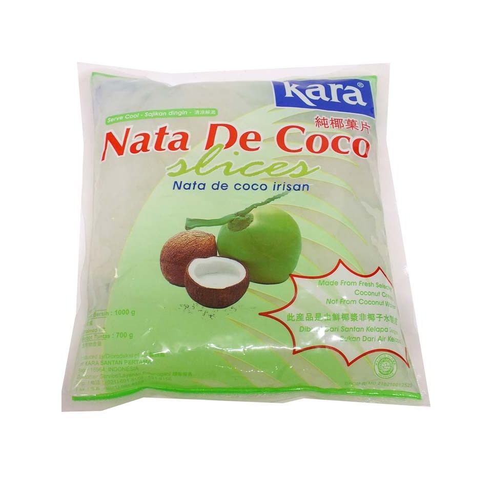 

S24951 KARA PLAIN SLICES NATA DE COCO 1000GR MAJU BERSAMA (20250914)