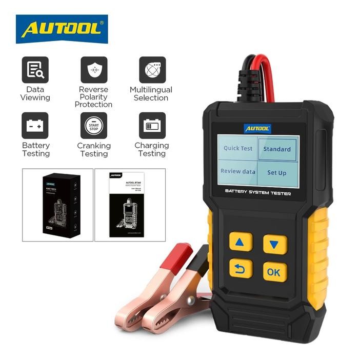 Alat Tester Tes Kesehatan Baterai Aki Mobil Motor Accu Tester Battery Accu Analyzer