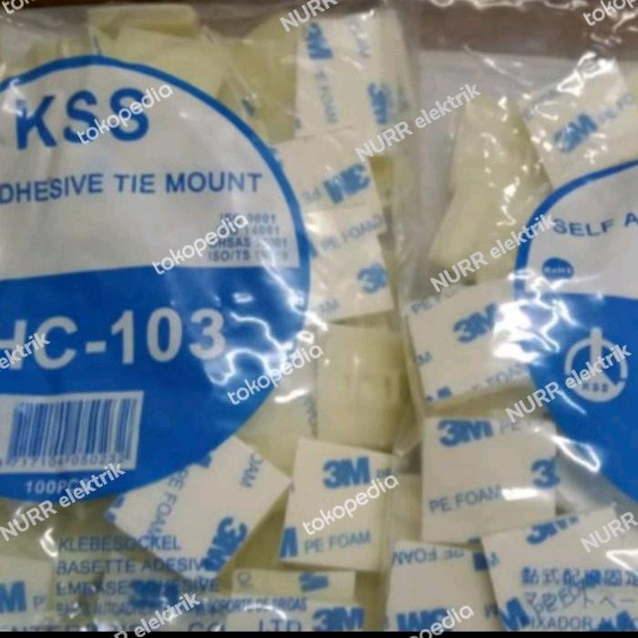 

Kabel Tiemount Hc-103 Kss ( Perekat 3M ) Tie Mount Kss