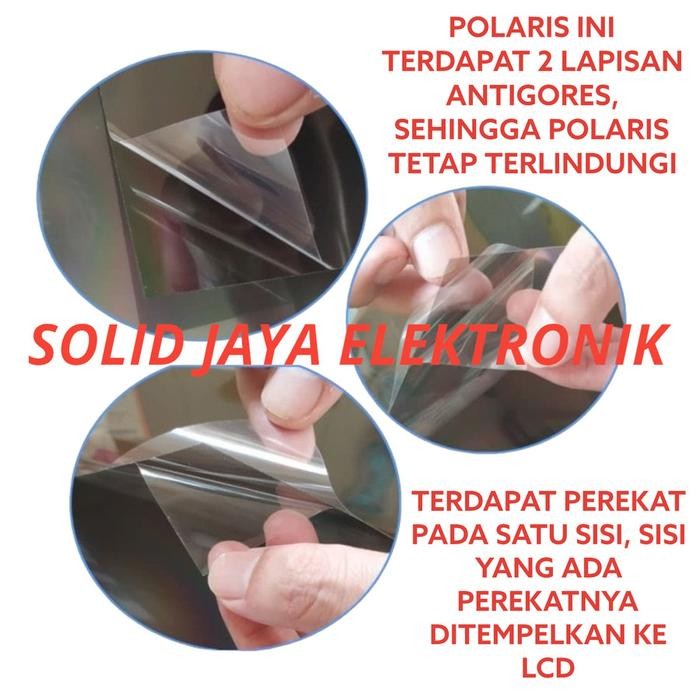 New POLARIS TV LCD 42 INC 0 DERAJAT POLARIZER LAPISAN DEPAN LUAR POLARISER 42" 42 IN INCH 42INCH